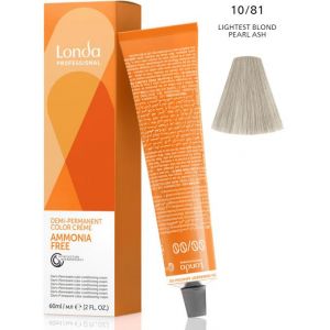 Интенсивное тонирование волос Londacolor 10/81 Яркий блонд (перламутро-пепельный) 60мл Интенсивное тонирование волос Londacolor 10/81 Яркий блонд (перламутро-пепельный) 60мл