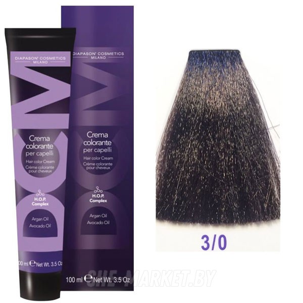 Крем-краска DCM Hair Color Cream HOP Complex 3/0 100мл