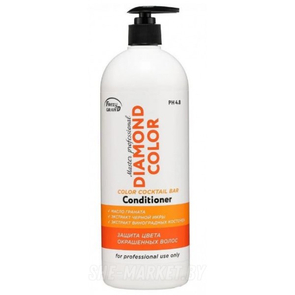Кондиционер для окрашенных волос с экстрактом черной икры DIAMOND COLOR, 1 л