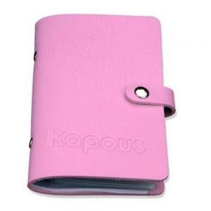 Органайзер для стемпинг пластин на 20 шт Crazy story розовый