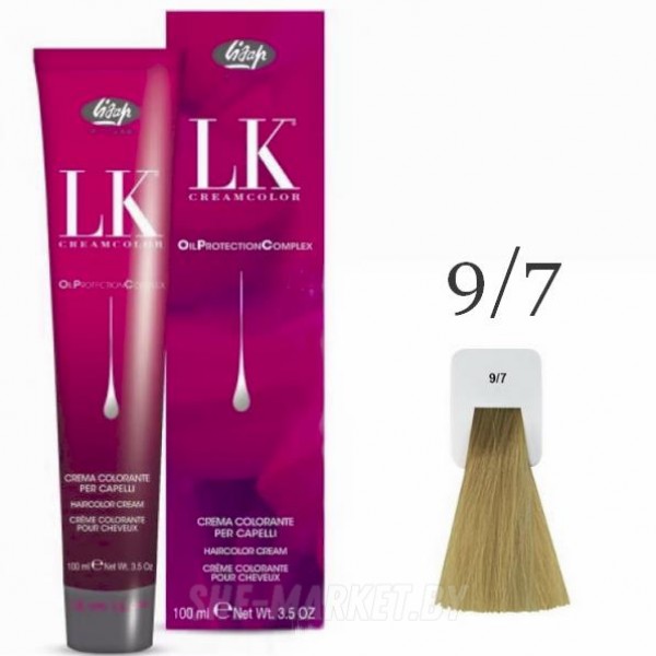 Краска для волос LK OPC Oil Protection Complex 9/7 очень светлый блондин бежевый, 100мл