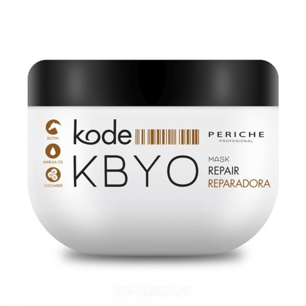 Маска для волос с биотином Kode KBYO Mask Repair Reparadora, 500мл