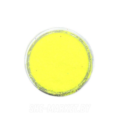 Меланж-сахарок для дизайна ногтей №17 неон желтый