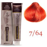 Крем краска для волос Colorianne Prestige ТОН - 7/64 Меднокрасный блонд, 100мл Крем краска для волос Colorianne Prestige ТОН - 7/64 Меднокрасный блонд, 100мл