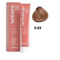 Перманентная крем-краска для волос AMBIENT тон 9.83, 60мл