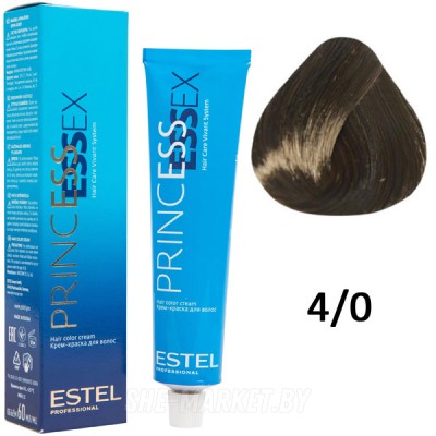Крем-краска для волос PRINCESS ESSEX 4/0 шатен 60мл