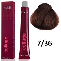 Краска для волос Collage creme hair color ТОН - 7/36, 60мл