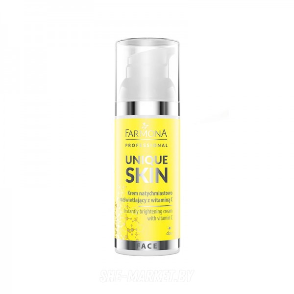 Выравнивающий тон кожи крем с витамином С UNIQUE SKIN, 50мл