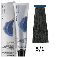 Краска для волос перманентная Moda Styling ТОН 5/1 ash light brown/светло каштановый пепельный, 12