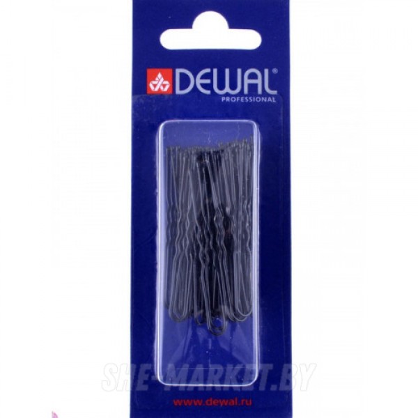 Шпильки черные, волна 45 мм, 60 шт/уп, на блистере