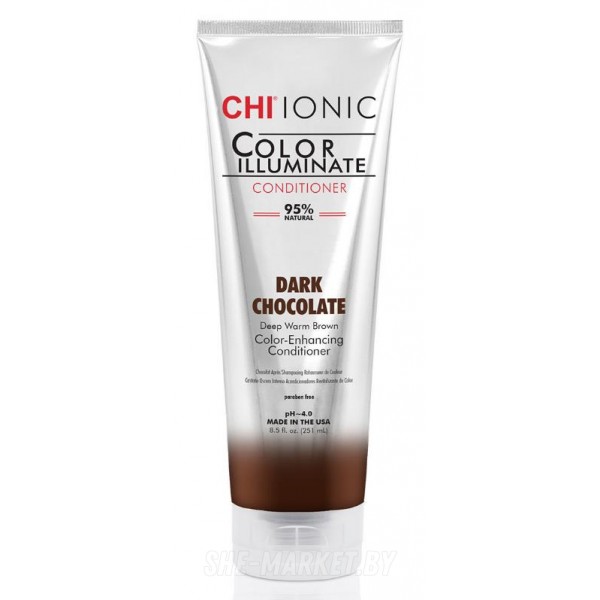 Оттеночный кондиционер IONIC COLOR ILLUMINATE, тон Dark Chocolate, 251 мл