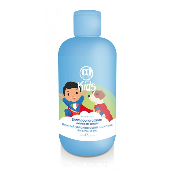 Шампунь нежный увлажняющий для детей Shampoo idratante delicato per bambini, 200мл