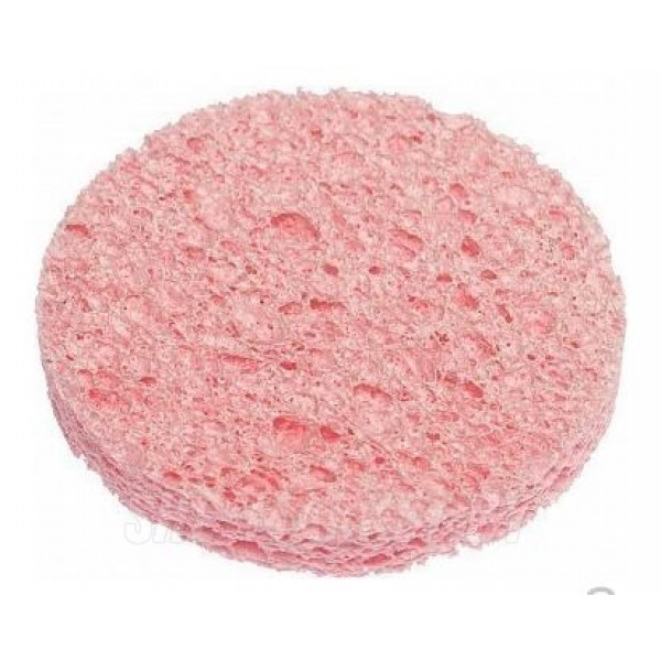 Спонж для снятия макияжа (ШТУЧНО), розовый, 60 x 60 x 8 мм, 3 шт