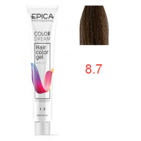 Гель-краска COLORDREAM 8.7 светло-русый шоколадный, 100мл