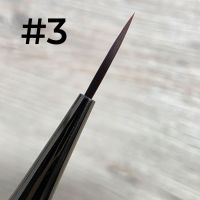 Кисть для геля №3 серая метал с колпачком  (в тубе)