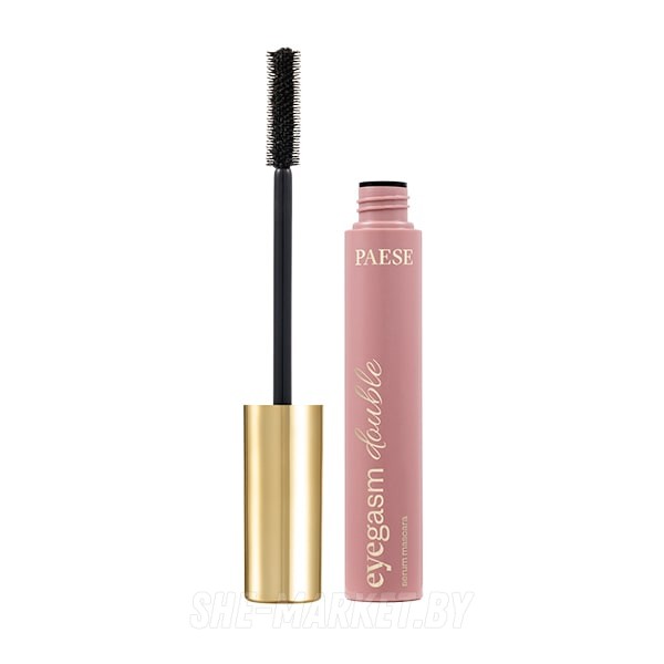 Тушь для ресниц с укрепляющей сывороткой 2в1 EYEGASM double serum, 9мл