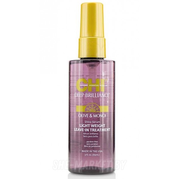 Несмываемая сыворотка для волос Deep Brilliance Olive Monoi Shine Serum, 89 мл