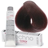 Краска для волос перманентная Techno Fruit Color 5/5 светло-каштановый с оттенком красного дерева, 100мл Краска для волос перманентная Techno Fruit Color 5/5 светло-каштановый с оттенком красного дерева, 100мл