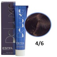Краска-уход для волос Deluxe 4/6 шатен фиолетовый 60мл