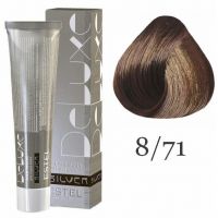 Крем-краска для седых волос SILVER DE LUXE 8/71 Светло-русый коричнево-пепельный, 60 мл