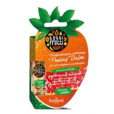 Бальзам-скраб для губ с фруктовыми маслами Гладкость и Защита TUTTI FRUTTI Апельсин Клубника, 10гр