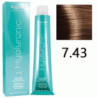 Крем-краска для волос Hyaluronic acid 7.43 Блондин медный золотистый, 100 мл Крем-краска для волос Hyaluronic acid 7.43 Блондин медный золотистый, 100 мл