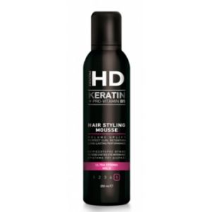 Мусс для волос HD KERATIN+PROVITAMIN B5  ультрасильной фиксации, 250 мл