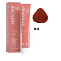 Перманентная крем-краска для волос AMBIENT тон 8.4, 60мл