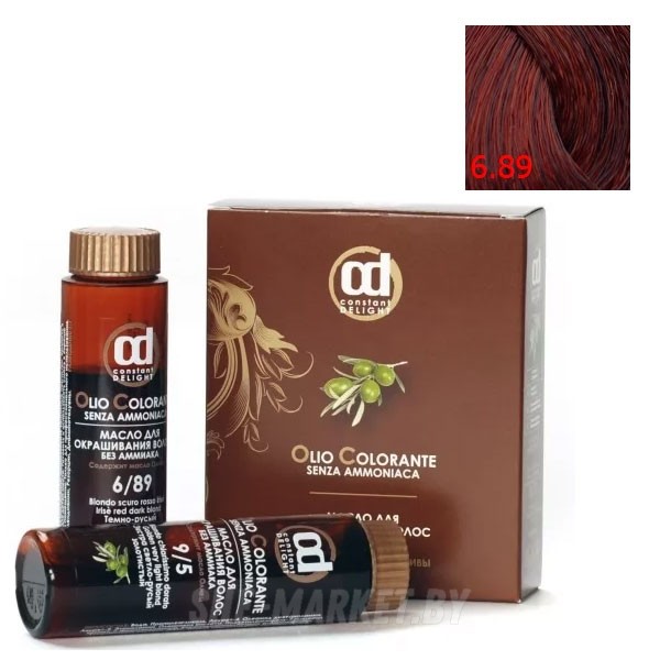 Масло для окрашивания волос Olio Colorante 6.89, 50мл