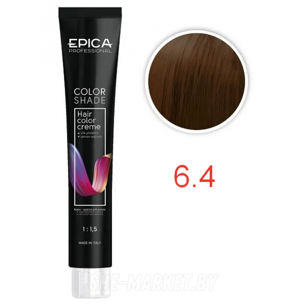 Крем-краска COLORSHADE 6.4 темно-русый медный, 100мл