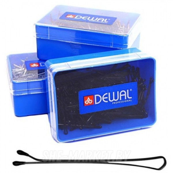 Невидимки коричневые, прямые 40 мм, 200 гр, в коробке