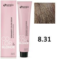 Крем-краска для волос Color Blonde ТОН - 8.31 блондин золотисто-пепельный глазированный, 100мл