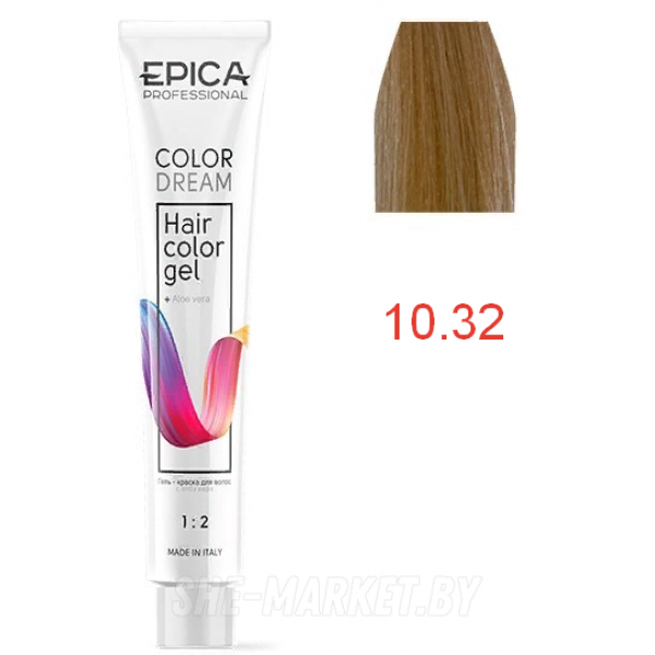 Гель-краска COLORDREAM 10.32 светлый блондин бежевый, 100мл