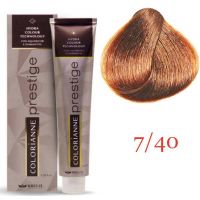 Крем краска для волос Colorianne Prestige ТОН - 7/40 Медный блонд, 100мл Крем краска для волос Colorianne Prestige ТОН - 7/40 Медный блонд, 100мл