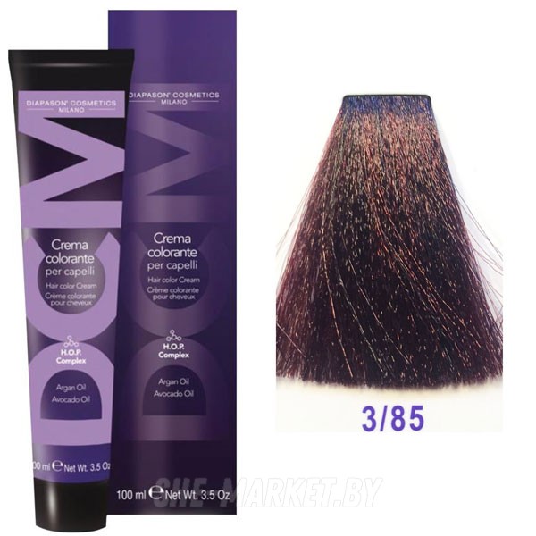 Крем-краска DCM Hair Color Cream HOP Complex 3/85 100мл