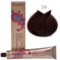Крем-краска для волос LIFE COLOR PLUS 5,4/5R светлый медный коричневый 100мл