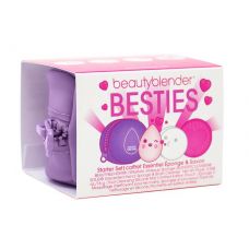 Набор Besties Lavender: Косметичка + Спонж + Мыло без запаха, 15г + Подушечка