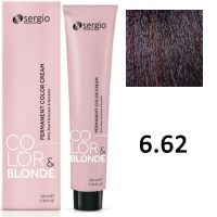 Крем-краска для волос Color Blonde ТОН - 6.62 темно-русый пурпурный, 100мл