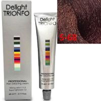 Стойкая крем-краска для волос   Trionfo 5-68 Светлый коричневый шоколад красный 60мл