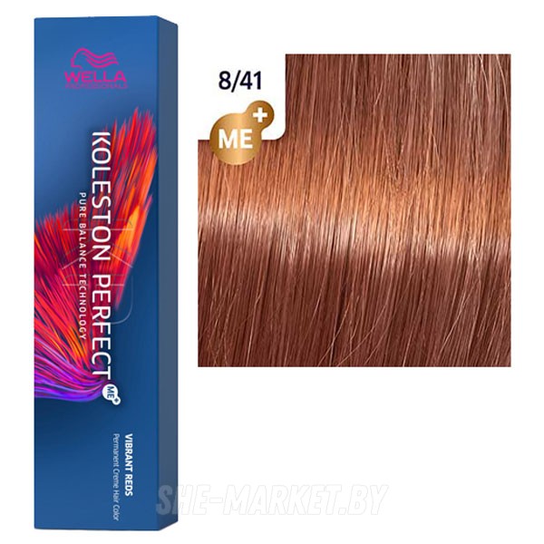 Стойкая крем-краска Koleston Perfect ME+ 8/41 Яркие красные 60мл