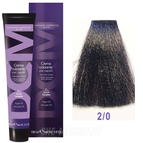 Крем-краска DCM Hair Color Cream HOP Complex 2/0 100мл