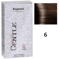 Гель-краска для мужчин без аммония Gentele Man № 6 светло-коричневый, 80мл