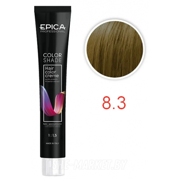Крем-краска COLORSHADE 8.3 светло-русый золотистый, 100мл