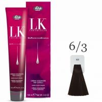 Краска для волос LK OPC Oil Protection Complex 6/3 темный блондин золотистый, 100мл