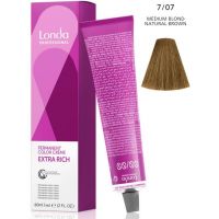 Стойкая крем-краска LondaColor 7/07 Блонд натуральный коричневый 60мл Стойкая крем-краска LondaColor 7/07 Блонд натуральный коричневый 60мл
