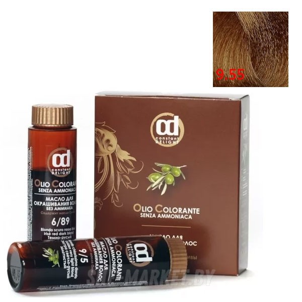 Масло для окрашивания волос Olio Colorante 9.55, 50мл