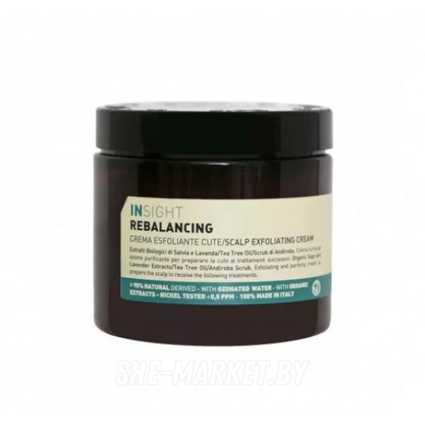 Скраб для кожи головы REBALANSING SCALP EXFOLIATING CREAM, 180 мл