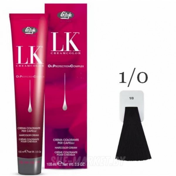 Краска для волос LK OPC Oil Protection Complex 1/0 черный, 100мл