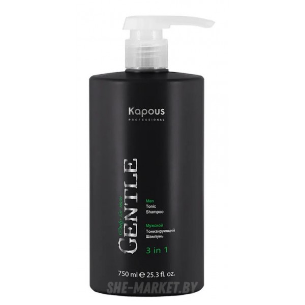 Мужской тонизирующий шампунь 3 в 1 Gentlemen, 750 мл