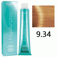Крем-краска для волос Hyaluronic acid  9.34 Очень светлый блондин золотистый медный, 100 мл